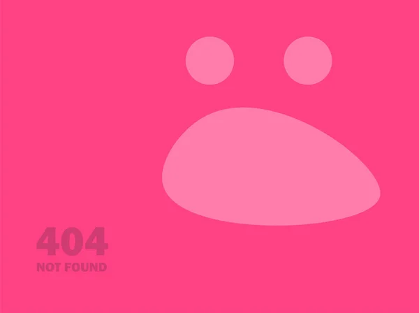 Błąd 404 strony nie znaleziono emotikon - ilustracja wektorowa — Wektor stockowy