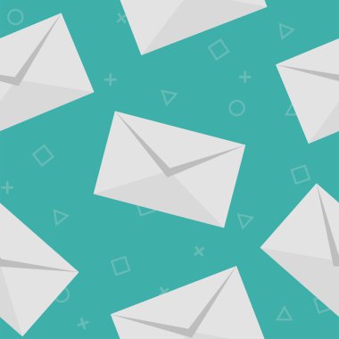 Posta desen kesintisiz mavi. vektör desen kesintisiz geometrik tekrar arka plan