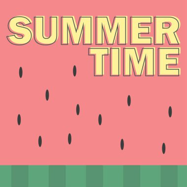 Karpuz desen arka plan duvar kağıdı basit düz tasarım vektör çizim