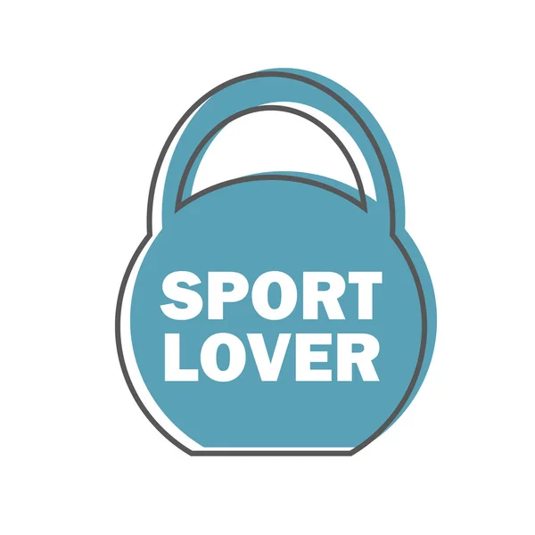 Sport amante - Palestra Allenamento motivazione Preventivo Stamp Vector Design Element — Vettoriale Stock