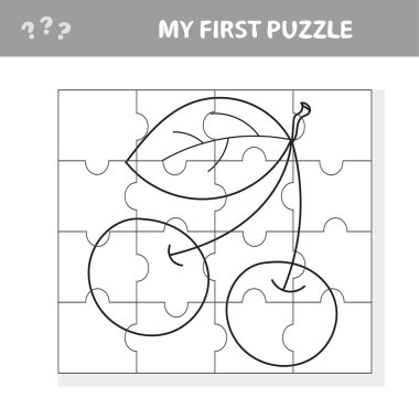 Çocuklar ve çocuklar için kiraz oyunu - benim ilk bulmacam