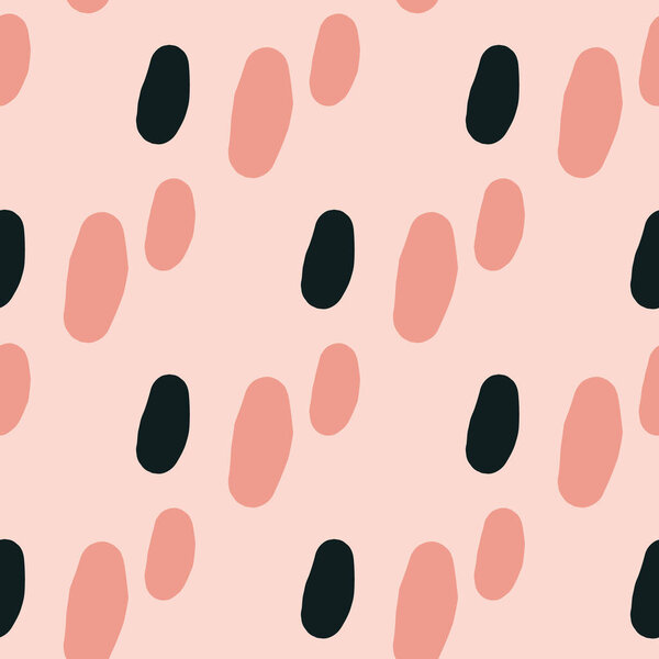 Черный с розовыми пятнами бесшовный рисунок. Рисунок
.