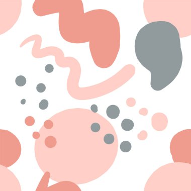 Pastel pembe ve gri fırça izi