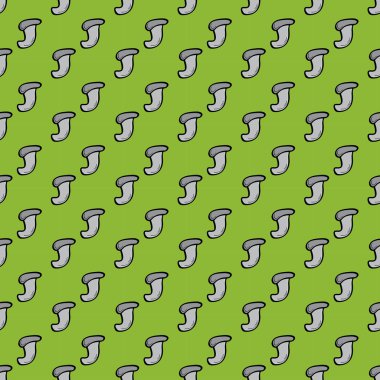 Yeşil bir arka plan üzerinde mantar ile Seamless Modeli