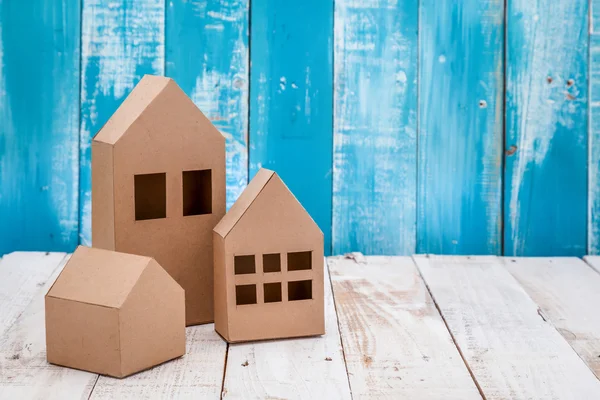 Model of cardboard house house concept — Stock Photo, Image