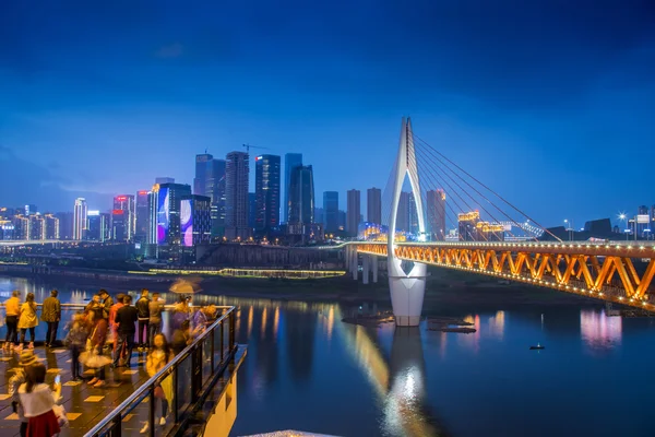Landmark bridge of Chongqing China cityscape — Stock Photo, Image