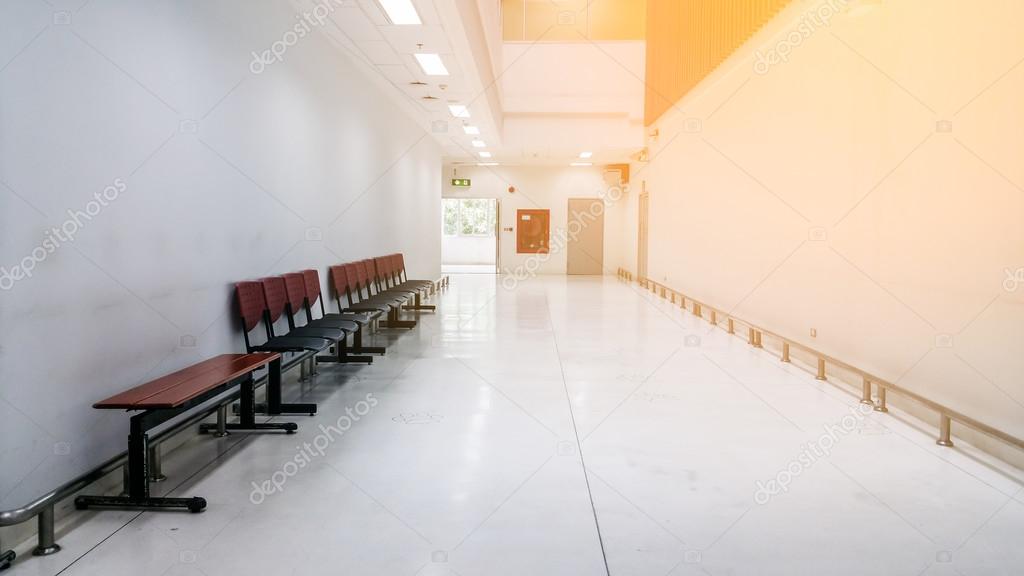 Long Corridor In The Hospital Stock Photo C Whyframeshot