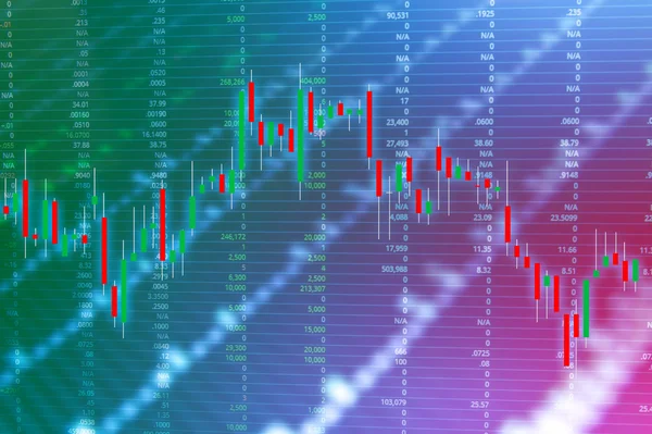 Graph-grafiek van de aandelenmarkt investeringen handel Forex — Stockfoto