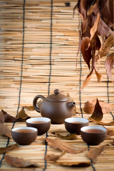 Set of China tea background.