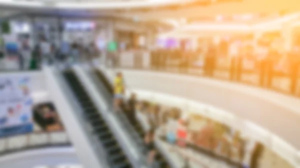 Abstract Department store blurred background escalator in shoppi — Stock Photo, Image