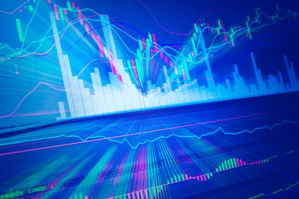 Candle stick graph diagramot az állomány market.jpg — Stock Fotó