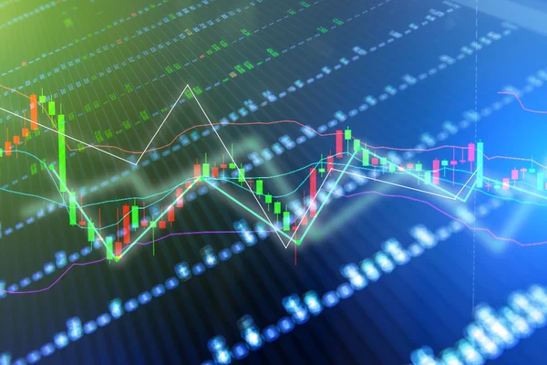 mali iş kavramı ile mum çubuk grafik 