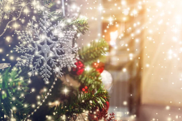 Nahaufnahme des Weihnachtsbaums — Stockfoto