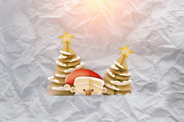 Přání, vánoční přání s santa claus — Stock fotografie