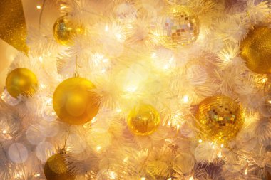 Noel oda iç tasarım, Xmas ağacı ışıkları Pr tarafından dekore edilmiş