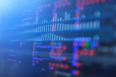 Mum çubuk grafik grafik iş Finans ve yatırım kavramı tradin borsa yatırım