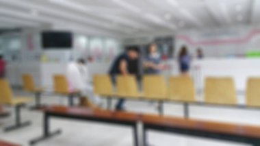 Alışveriş merkezinin soyut bulanık arkaplanı