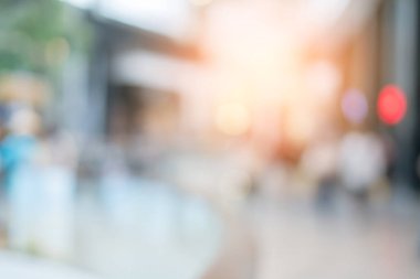 Alışveriş merkezi mağazasının soyut bulanık görüntü arkaplanı