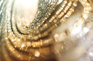 Bulanık ve bulanık kristal chadelier parlak parlak parlak soyut arkaplan