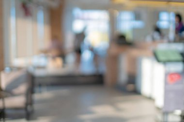 Havaalanı terminali koridorunun bulanık resim arkaplanı