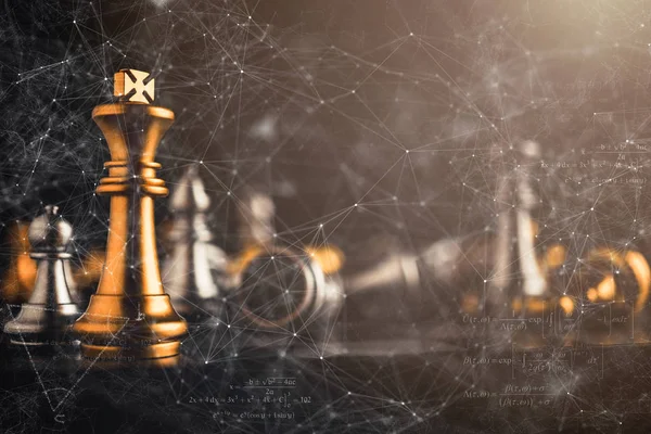 iş stratejisi beyin fırtınası satranç tahtası oyunu. Metinleriniz için ücretsiz kopyalama alanı olan el ile siyah arkaplana dokunun