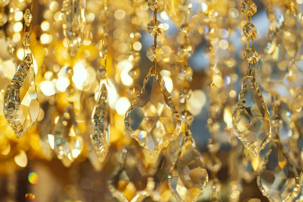 Bulanık ve bulanık kristal chadelier parlak parlak parlak soyut arkaplan
