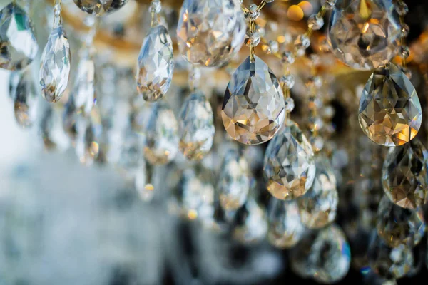 Bulanık ve bulanık kristal chadelier parlak parlak parlak soyut arkaplan