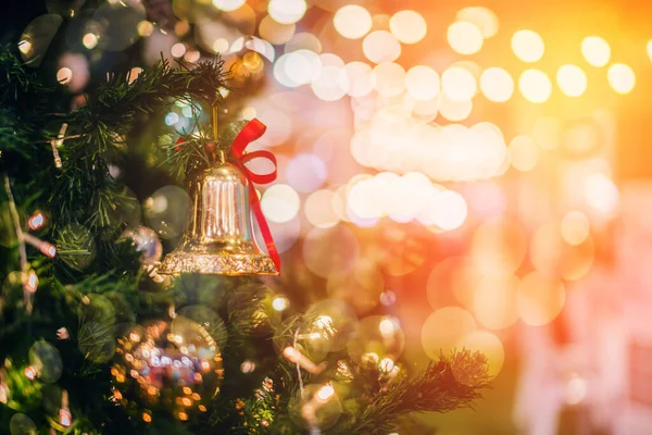 Albero Natale Decorare Sfondo Festivo — Foto Stock
