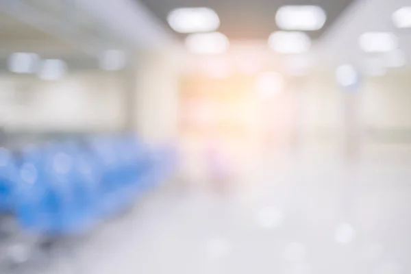 abstract blur image background of clinic hospital walkway corridor