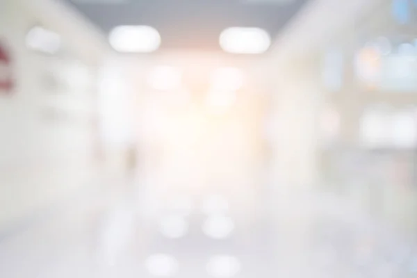 診療所の廊下のアブストラクト ブラー画像背景 — ストック写真