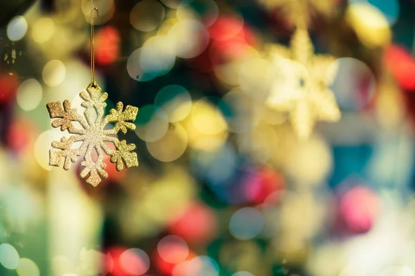 Festlig Jul Semester Bakgrund Med Glänsande Dekorera Objekt Jul Koncept — Stockfoto