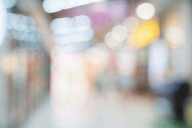 Alışveriş merkezi mağazasının soyut bulanık görüntü arkaplanı