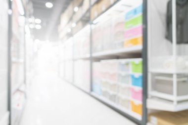 Alışveriş merkezi mağazasının soyut bulanık görüntü arkaplanı