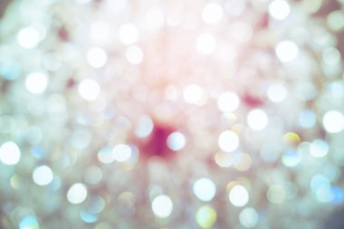 Bokeh kristal ışık avizesinin soyut bulanık görüntü arkaplanı