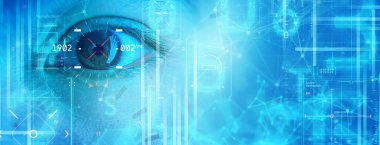 Fintech iş teknolojisi kimlik tanımlaması için tarama ile sanal diyagramı