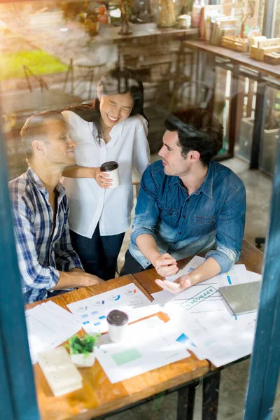 Concepto Ideas Lluvia Ideas Creatividad Con Taller Reuniones Partnet Negocios — Foto de Stock