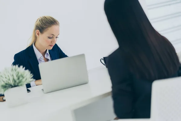 Entrevista Negocios Formal Candidato Trabajo Carrera Reclutamiento Cabeza Cazador Ideas —  Fotos de Stock