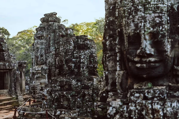 Angkor Thom Bayon Tapınağı Siem Reap Kamboçya — Stok fotoğraf