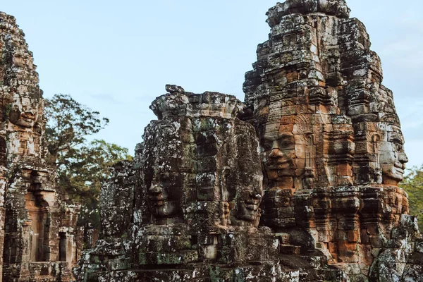 Angkor Thom Bayon Tapınağı Siem Reap Kamboçya — Stok fotoğraf