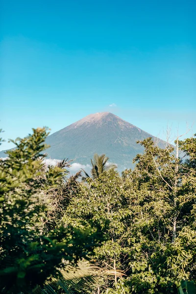 Vista Del Volcán Agung Bali Indonesia — Foto de Stock