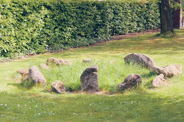 Parque da primavera em Dusseldorf, Alemania — Fotografia de Stock