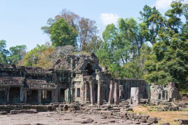 Siem Reap, Kamboçya - 4 Şubat 2015: Angkor Preah Karaca. bir ünlü Ören (Unesco Dünya Mirası) Angkor, Siem Reap, Kamboçya.