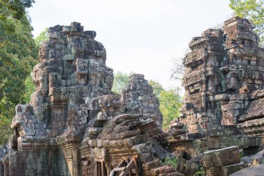 Siem Reap, Kamboçya - 4 Şubat 2015: Ta Som Angkor. bir ünlü Ören (Unesco Dünya Mirası) Angkor, Siem Reap, Kamboçya.