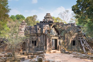 Siem Reap, Kamboçya - 4 Şubat 2015: Ta Som Angkor. bir ünlü Ören (Unesco Dünya Mirası) Angkor, Siem Reap, Kamboçya.