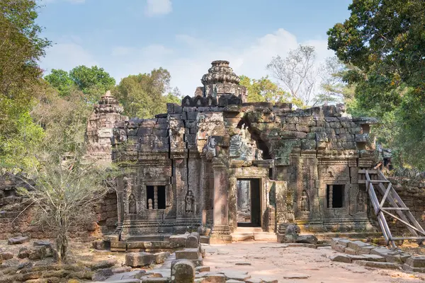 Siem Reap, Kamboçya - 4 Şubat 2015: Ta Som Angkor. bir ünlü Ören (Unesco Dünya Mirası) Angkor, Siem Reap, Kamboçya.