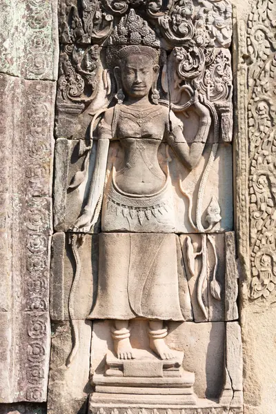 Siem Reap, Kamboçya - 3 Şubat 2015: Angkor Thom. bir ünlü Ören (Unesco Dünya Mirası) Angkor, Siem Reap, Kamboçya.