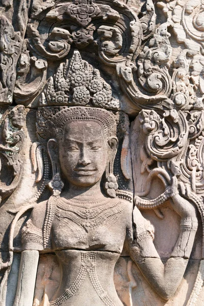 Siem Reap, Kambodža - Únor 3 2015: Angkor Thom. slavný památkou (Unesco světového dědictví UNESCO), v Angkor, Siem Reap, Kambodža. — Stock fotografie
