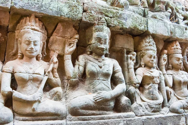 Siem Reap, Kamboçya - 4 Şubat 2015: Angkor Thom. bir ünlü Ören (Unesco Dünya Mirası) Angkor, Siem Reap, Kamboçya.