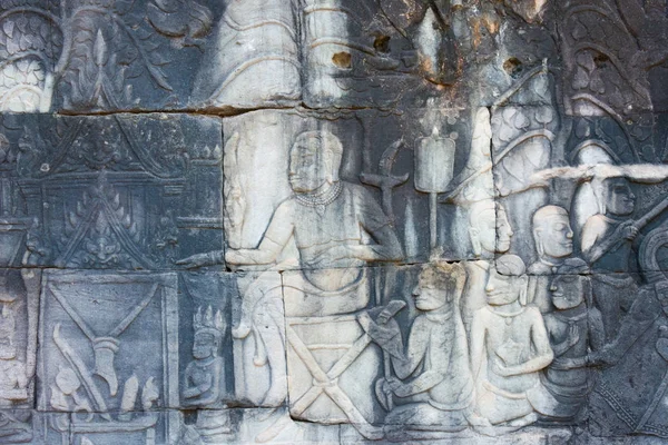 Siem Reap, Camboya - Feb 4 2015: Angkor Thom. un famoso sitio histórico (Patrimonio de la Humanidad por la UNESCO) en Angkor, Siem Reap, Camboya . — Foto de Stock