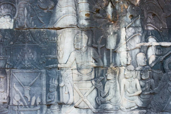 Siem Reap, Kamboçya - 4 Şubat 2015: Angkor Thom. bir ünlü Ören (Unesco Dünya Mirası) Angkor, Siem Reap, Kamboçya.
